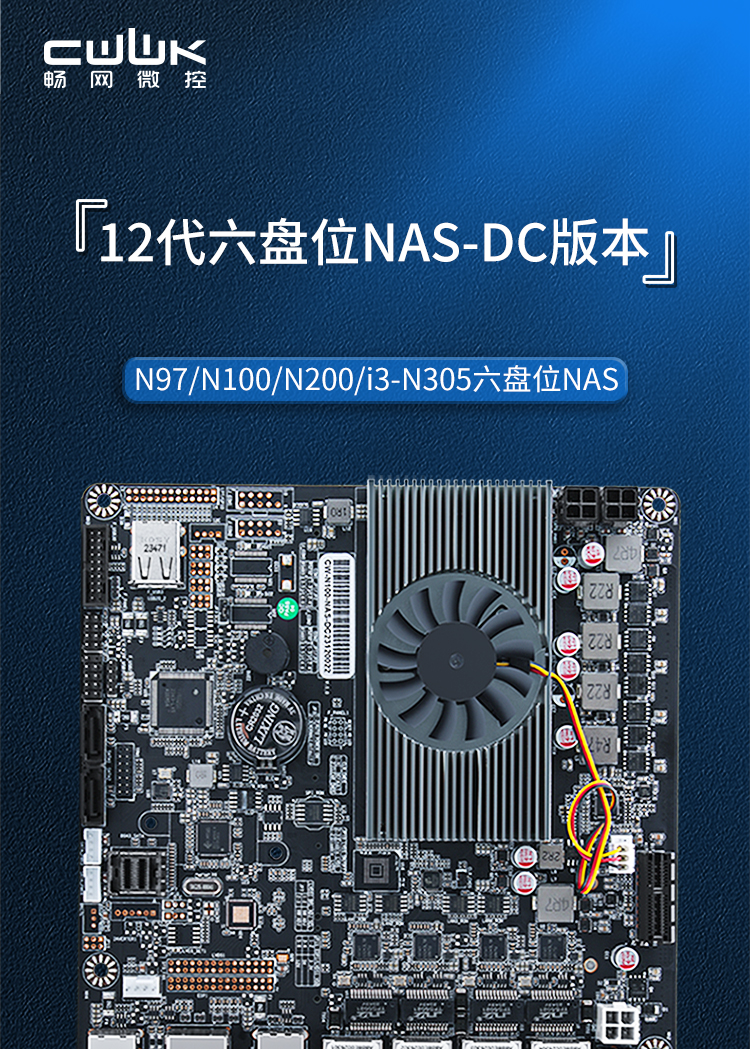 CW-NAS-AT-4L-DC版 六盘位NAS妖板
